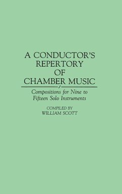 Cover Conductor's Repertory of Chamber Music, A