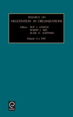 Research on Negotiation in Organizations - Lewicki, R.J. / Sheppard, B.H. / Bies, R. (eds.)