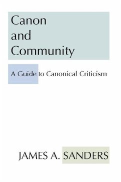 Cover Canon and Community: A Guide to Canonical Criticism
