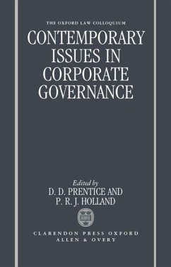 Contemporary Issues in Corporate Governance - Prentice, D. D. / Holland, P. R. J. (eds.)