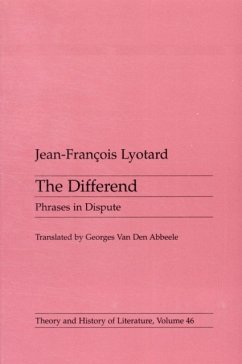 Differend - Lyotard, Jean-Francois