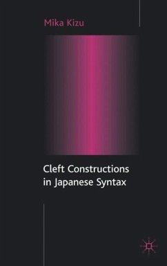 Cleft Constructions in Japanese Syntax - Kizu, M.