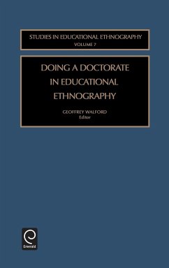 Doing a Doctorate in Educational Ethnography - Walford, Geoffrey (ed.)