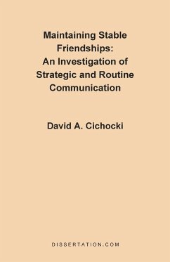 Maintaining Stable Friendships - Cichocki, David A.