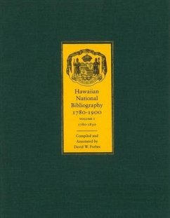 Hawaiian National Bibliography, 1780-1900