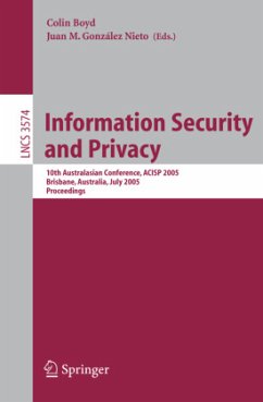 Information Security and Privacy - Boyd, Colin / González Nieto, Juan M. (eds.)