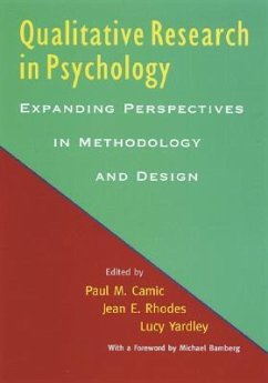 Qualitative Research in Psychology: Expanding Perspectives in Methodology and Design - Wevodau, Edward N.