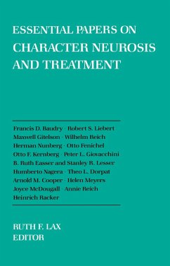 Essential Papers on Character Neurosis & Treatment - Lax, Ruth