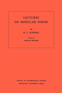 Lectures on Modular Forms. (AM-48), Volume 48 - Gunning, Robert C.
