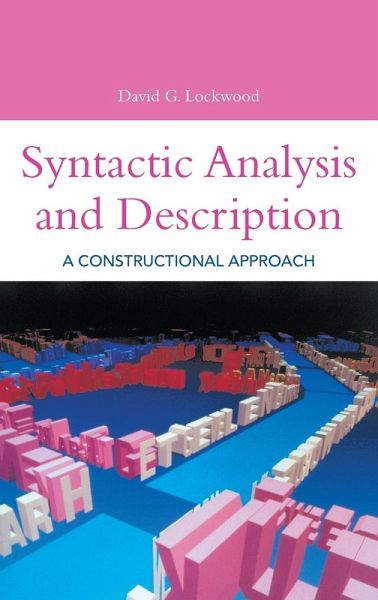 Syntactic Analysis and Description Syntactic Analysis and Description