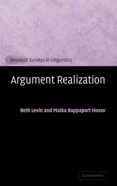 Argument Realization - Hovav, Malka Rappaport; Levin, Beth