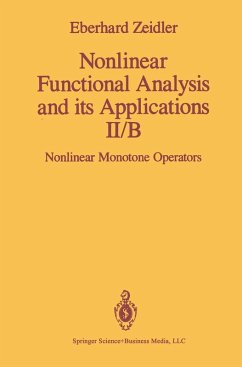 Nonlinear Functional Analysis and its Applications - Zeidler, E.
