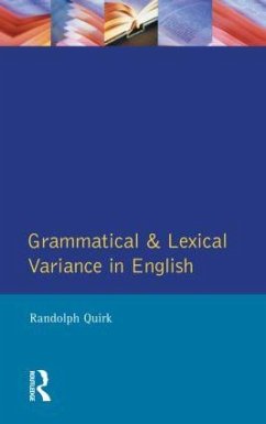 Grammatical Lexical Variance Engl - Quirk, Randolph