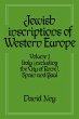 Jewish Inscriptions of Western Europe - Bild 1