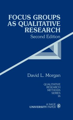 Focus Groups as Qualitative Research - Morgan, David L.