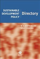 Sustainable Development Policy Directory - Strong, W Alan; Hemphill, Lesley