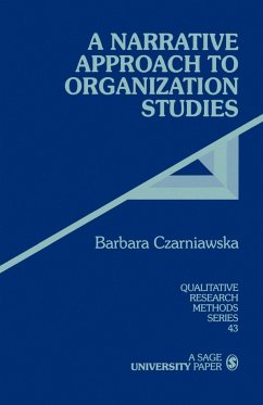 A Narrative Approach to Organization Studies - Czarniawska, Barbara