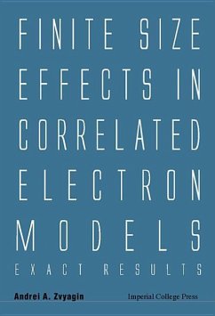 Finite Size Effects in Correlated Electron Models: Exact Results - Zvyagin, Andrei