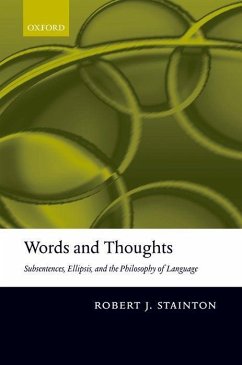 Words and Thoughts - Stainton, Robert