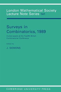 Surveys in Combinatorics, 1989 - Siemons, J. (ed.)