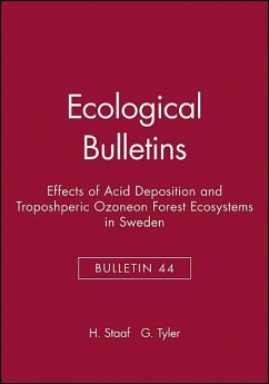 Ecological Bulletins, Effects of Acid Deposition and Troposhperic Ozoneon Forest Ecosystems in Sweden