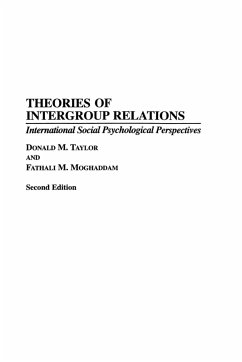 Theories of Intergroup Relations - Taylor, Donald M.; Moghaddam, Fathali M.