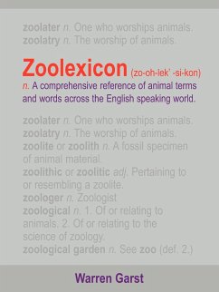 Zoolexicon (Zo-Oh-Lek'-Si-Kon) N. - Garst, Warren