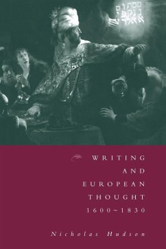 Writing and European Thought 1600 1830 - Hudson, Nicholas; Nicholas, Hudson