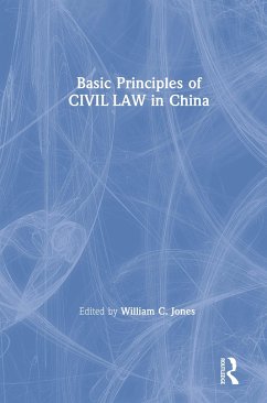 Basic Principles of Civil Law in China - Jones, David M