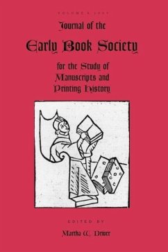 Journal of the Early Book Society V6 - Herausgeber: Driver, Martha W.