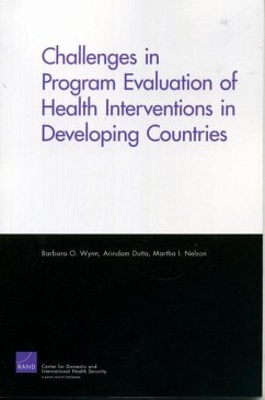 Challenges of Programs Evaluation of Health Interventions in Developing Countries - Wynn, Barbara O
