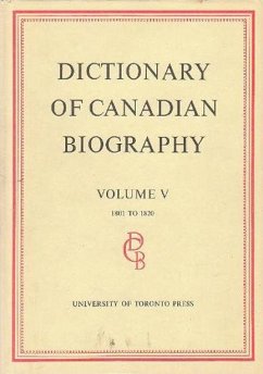 Cover Dictionary of Canadian Biography / Dictionaire Biographique Du Canada