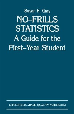 No-Frills Statistics - Gray, Susan H.