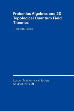 Frobenius Algebras and 2D Topological Quantum Field Theories - Kock, Joachim