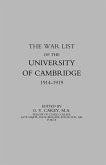 War List of the University of Cambridge 1914-1918