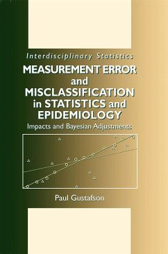 Measurement Error and Misclassification in Statistics and Epidemiology - Gustafson, Paul