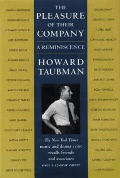The Pleasure of Their Company: A Reminiscence - Taubman, Howard