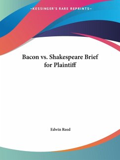 Bacon vs. Shakespeare Brief for Plaintiff