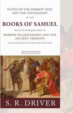 Notes on the Hebrew Text of Samuel