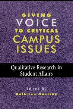 Giving Voice to Critical Campus Issues - Manning, Kathleen