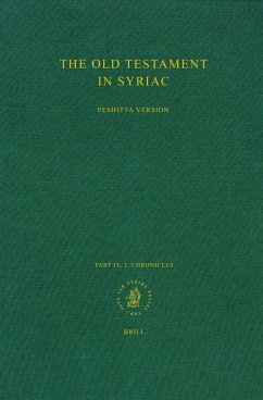 The Old Testament in Syriac According to the Peshiṭta Version, Part IV Fasc. 2. Chronicles