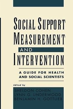Social Support Measurement and Intervention - Cohen, Sheldon / Underwood, Lynn G. / Gottlieb, Benjamin H. (eds.)