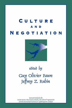 Culture and Negotiation - Faure, Guy Olivier