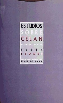 Estudios sobre Celan - Szondi, Peter