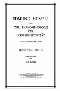 Zur Phänomenologie der Intersubjektivität - Husserl, Edmund;Kern