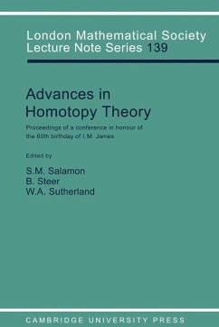 Advances in Homotopy Theory - Salamon, S. / Steer, B. / Sutherland, W. (eds.)