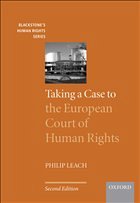 Taking a Case to the European Court of Human Rights