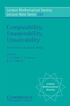 Computability, Enumerability, Unsolvability - Cooper, S. B. / Slaman, T. A. / Wainer, S. S. (eds.)