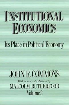 Institutional Economics - Rutherford, Malcolm