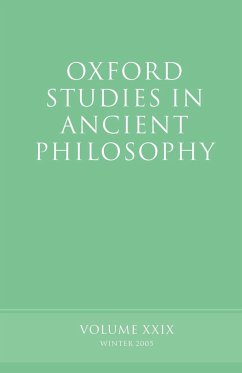 Oxford Studies in Ancient Philosophy - Sedley, David (ed.)